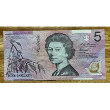 AUSTRALIA BILLETE DE 5 DOLARES POLIMERO